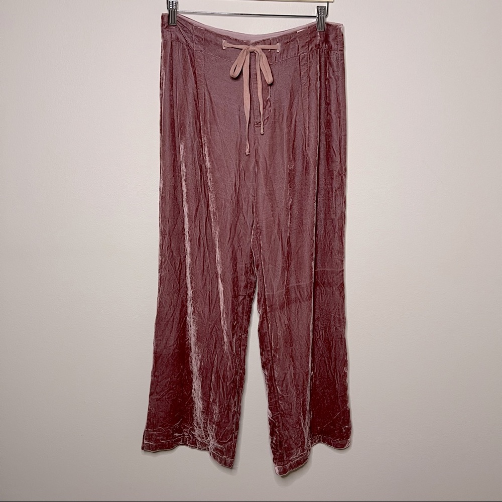Wilt Velvet Mauve Pink Straight Leg Pants size Large
